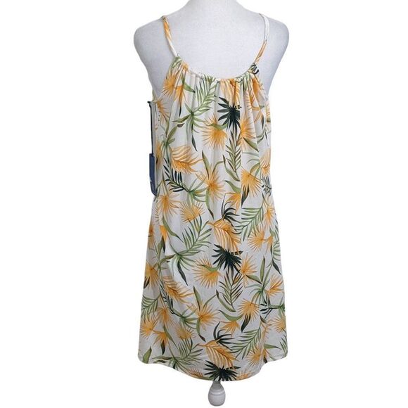 Caribbean Joe Orange and Green Tropical Swim Cover NWOT Size Small - Picture 4 of 7